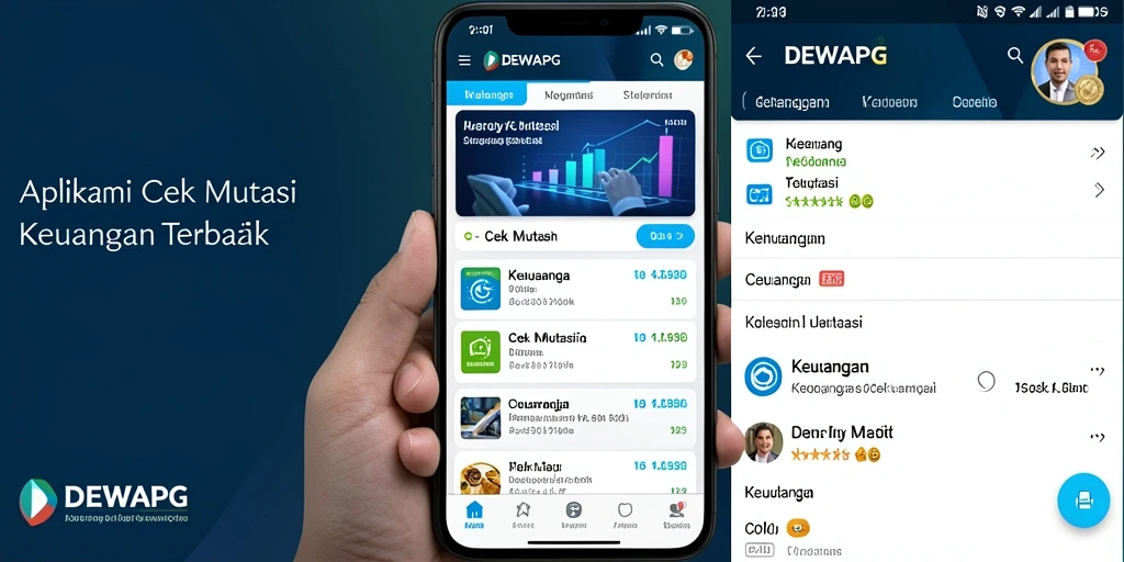 Antarmuka DEWAPG yang intuitif untuk cek mutasi keuangan.