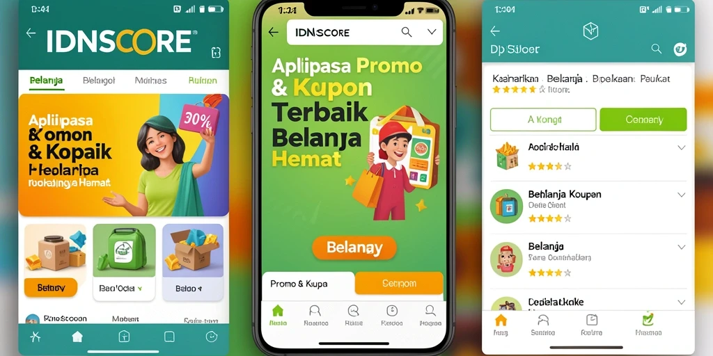 Tampilan antarmuka IDNSCORE yang menarik dan fungsional.