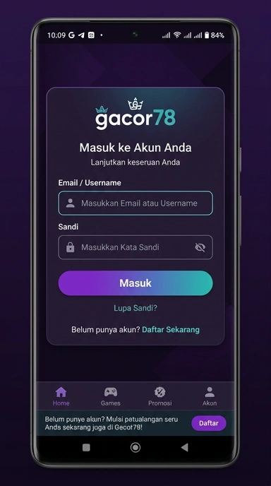 Masuk ke Akun gacor78 dengan Mudah